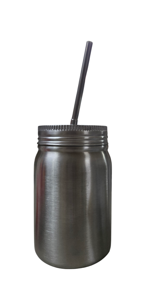 12 oz Stainless Steel Mason Jars